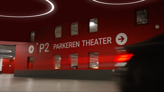 Rode P2 Parkeergarage van het AFAS Theater.